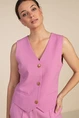 Aaiko alica gilet met logo knoopjes