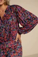 Aaiko billa bloem blouse pofmouw