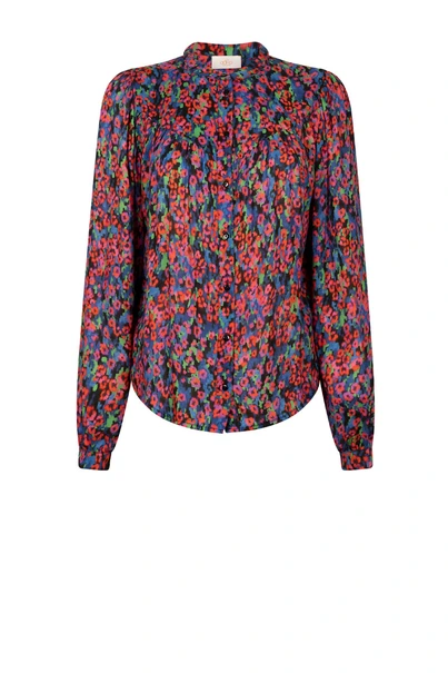 Aaiko billa bloem blouse pofmouw