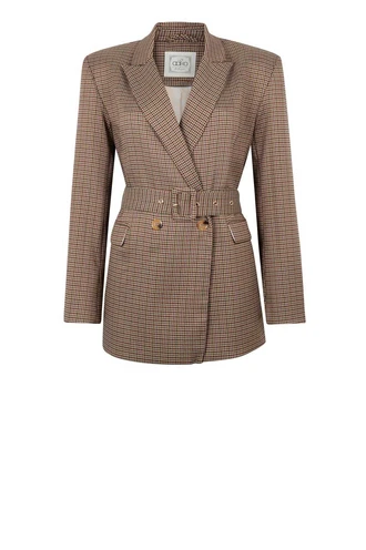 Aaiko charlene pied de poule blazer
