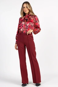 Aaiko charlotta blouse satijn bloem