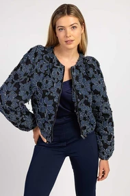 Aaiko evie lace denim jacket