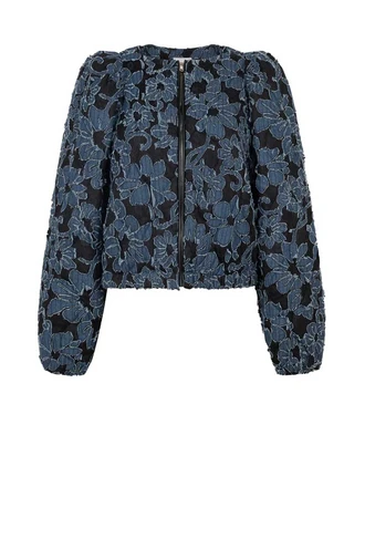 Aaiko evie lace denim jacket