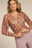 Aaiko janity top mesh bloem print