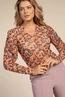 Aaiko janity top mesh bloem print