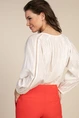Aaiko liza stripe blouse ajour voor