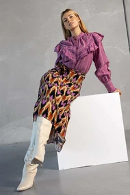 Aaiko lola multi ethnic print rok