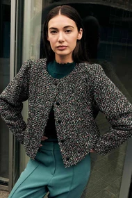 Aaiko lorita jacket tweed look