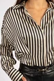 Aaiko marjon streep blouse satijn