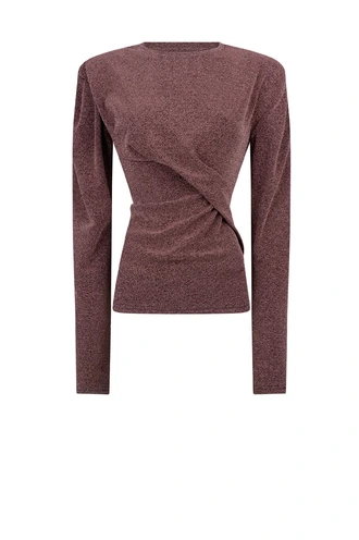 Aaiko milla top lurex plooien twist