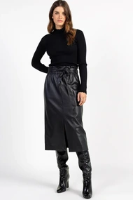 Aaiko nilda pu leather rok lang