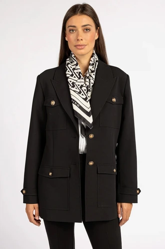 Aaiko scarf black and white