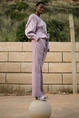 Aaiko tamari shimmery overslag top