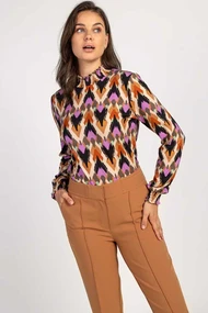 Aaiko tory top ethnic print smock