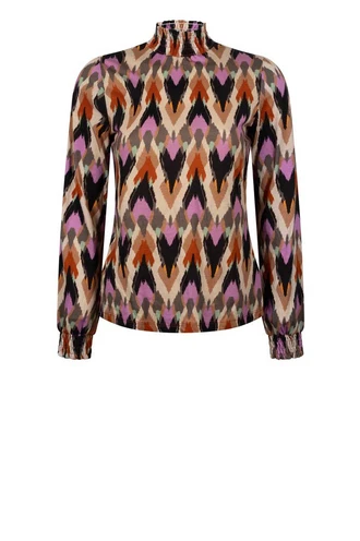 Aaiko tory top ethnic print smock