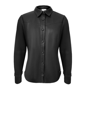 Aime hannah blouse pu leather