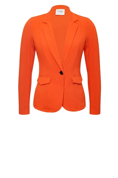 Aime ivy blazer travelstof 1 knoop
