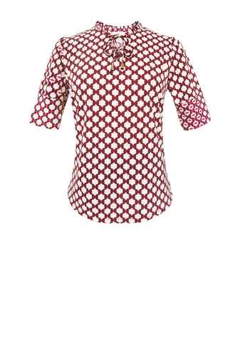 Aime sissy top flax print