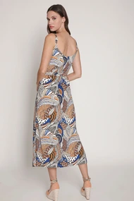 Batida 1158 jurk aztec print mouwloos