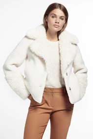 Beaumont bm05811213 short lama fur coat