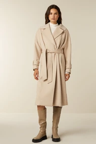 Beaumont lux oversized wolmix jas rever