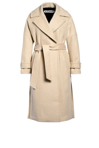 Beaumont lux oversized wolmix jas rever