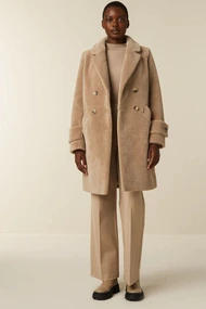 Beaumont teddy coat double breasted