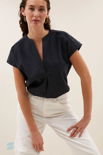 By Bar amie poplin blouse 25112004