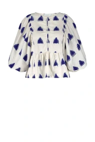 By Bar avelon ikat blouse pofmouw