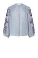 By Bar becky pinstripe blouse borduur