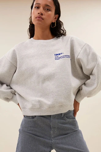 By Bar bibi heavy sweater lucky tekst