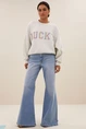 By Bar femme denim pants wide leg
