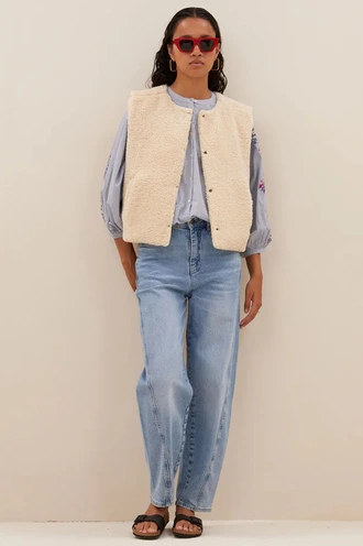 By Bar joelle jacket reversible borg
