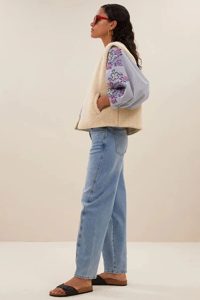 By Bar joelle jacket reversible borg