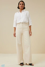 By Bar lina raw pants jeans wide leg