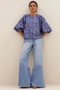 By Bar mauri blouse pavo jaquard