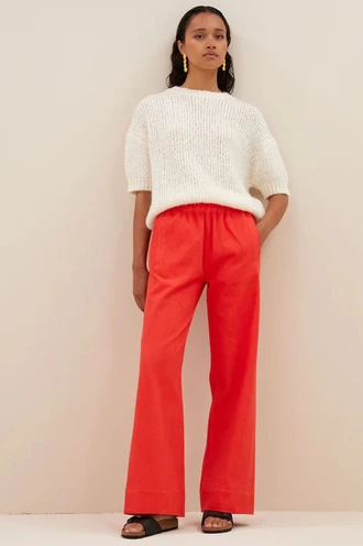 By Bar mees twill pants wide leg