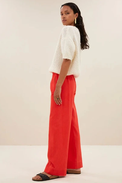 By Bar mees twill pants wide leg
