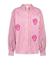 Fabienne Chapot alex blouse strepen en broduur