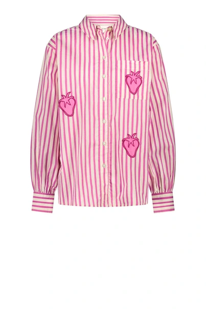 Fabienne Chapot alex blouse strepen en broduur