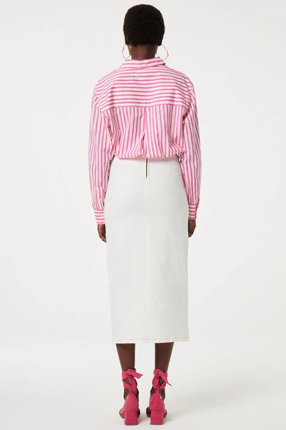 Fabienne Chapot alex blouse strepen en broduur