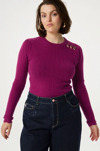 Fabienne Chapot banda pullover ribbel rh