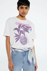 Fabienne Chapot bernard pine t-shirt aubergine