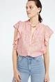 Fabienne Chapot bibi blouse mouwloos plisse