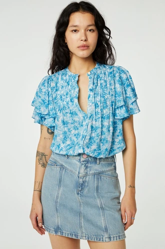 Fabienne Chapot bobbie blouse figolette print