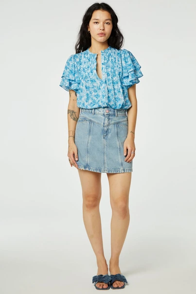 Fabienne Chapot bobbie blouse figolette print