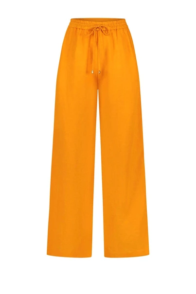 Fabienne Chapot brent trousers linnen katoen