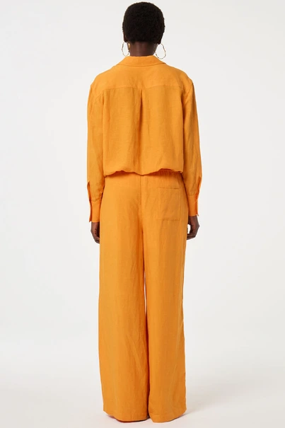 Fabienne Chapot brent trousers linnen katoen