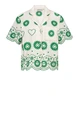 Fabienne Chapot brielle blouse groen borduur