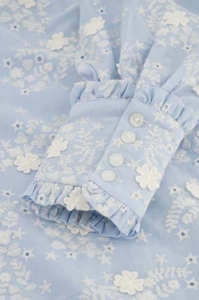 Fabienne Chapot brody broderie blouse bloem